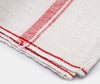 Azmaya Linen Tea Towel Red Stripe 2
