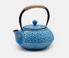 Zen Minded Cast Iron Teapot Blossom 900ml Blue