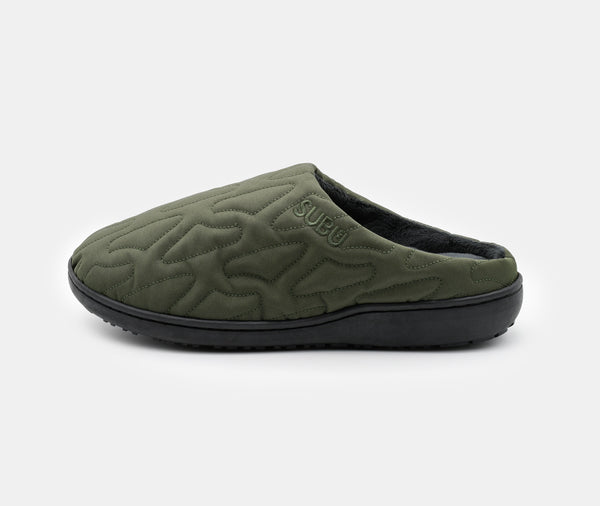 Subu Subu Nannen Outline Slippers Khaki