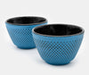 Zen Minded Cast Iron Tea Cup Pair Blue