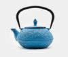 Zen Minded Cast Iron Teapot Pine Needle Blue