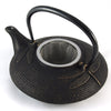 Iwachu Iwachu Cast Iron Tetsubin Teapot With Dragonfly Pattern In Black & Gold 2