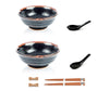 Zen Minded Tenmoku Japanese Ramen Bowl Set