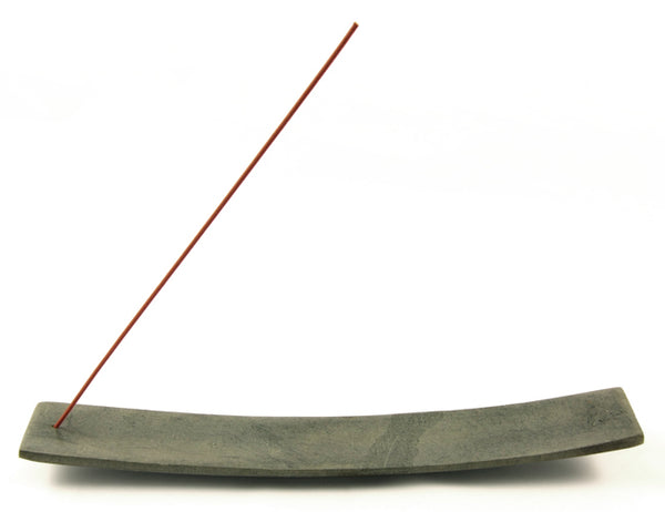 Les Encens Du Monde Kaya Natural Stone Incense Stick Holder Grey