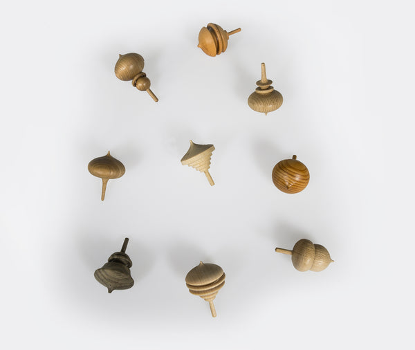 Mokkougei Sasahara Koma Spinning Tops Pair Of 2