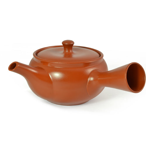Zen Minded Japanese Teapot With Red Glaze