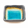 Zen Minded Small Square Blue Crackleglaze Sushi Dish