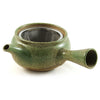 Zen Minded Japanese Teapot With Mottled Green Glaze 2