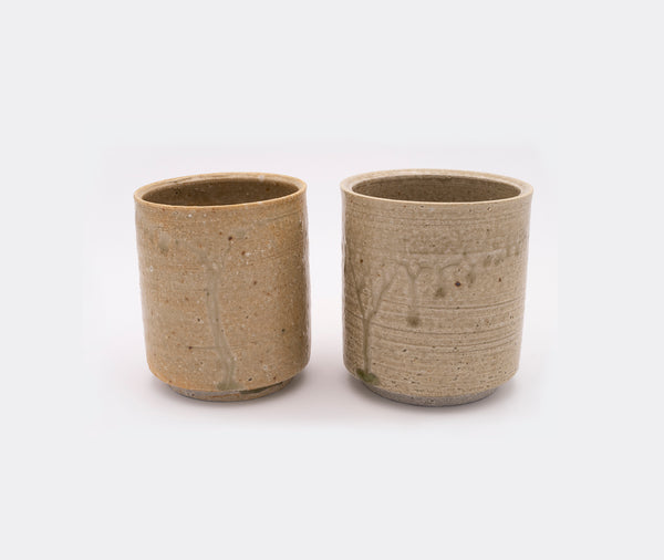 Azmaya Iga Cup Pair Large Pine Ash