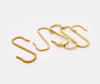 Azmaya Brass S Hook 5 Pack 3