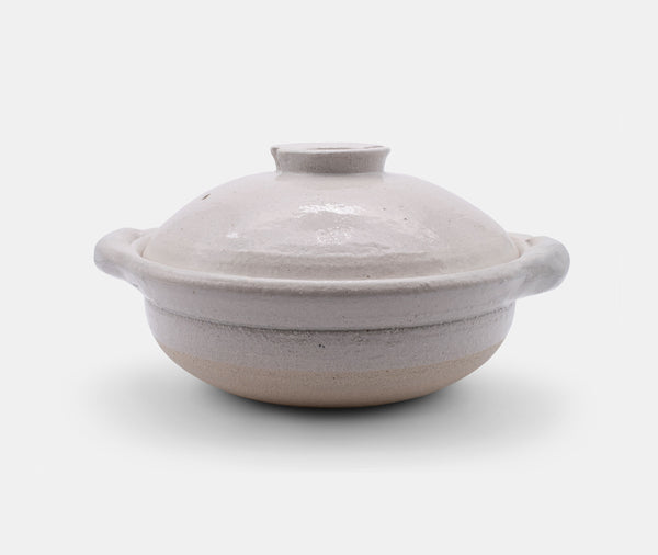Azmaya Donabe Pot Medium Lime Glaze