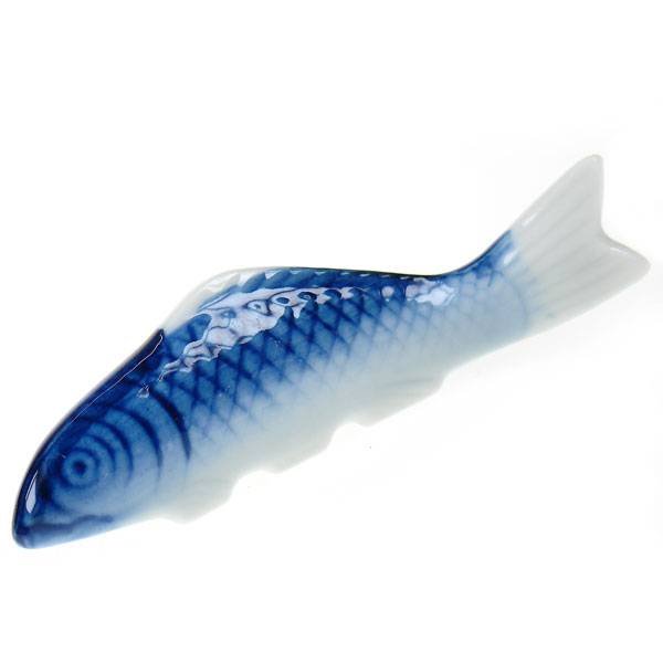 Zen Minded Blue Fish Chopstick Rest
