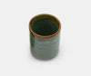 Zen Minded Green & Orange Ringed Glaze Cup 2