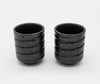 Zen Minded Black Kezuriuzu Glazed Cup Small Pair 2