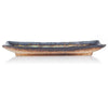 Zen Minded Blue Crackleglaze Large Oblong Sushi Plate Flat 3
