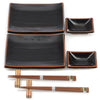 Zen Minded Tenmoku Japanese Sushi Dish Set 2