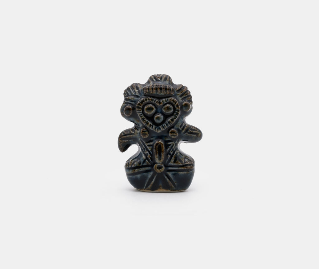 KIYA Japanese Porcelain Jomon Dogu Figurine zen - Navy minded Owl –