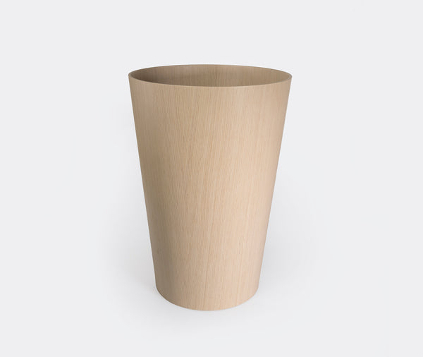 Saito Wood Waste Paper Basket White Oak