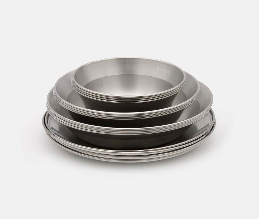 Snow Peak Camping Tableware Plate Bowl Set Family Large – zen minded