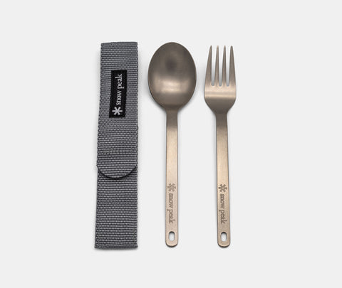 Snow Peak Titanium Fork & Spoon Set