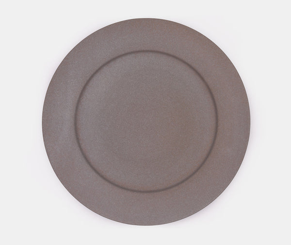 Syuro Stoneware Plate Medium Grey