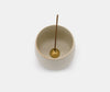 Ume White Onyx Incense Bowl With Gold Dome 4