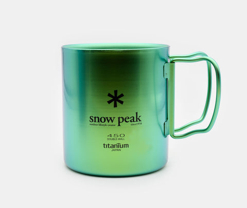 Snow Peak Titanium 450 Mug Double Green