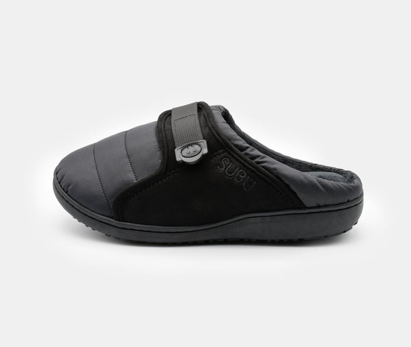Subu Subu Belt Slippers Black 