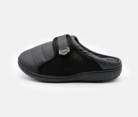 Subu Subu Belt Slippers Black 