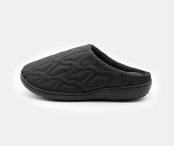 Subu Subu Nannen Outline Slippers Black 