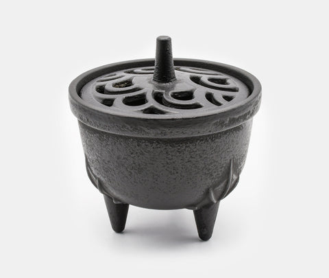 Zen Minded Cast Iron Fountain Incense Burner
