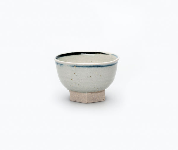 Azmaya Kobachi Bowl Lime Glaze With Blue Rim