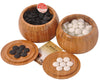 Zen Minded Go Stones Set With Bamboo Bowls