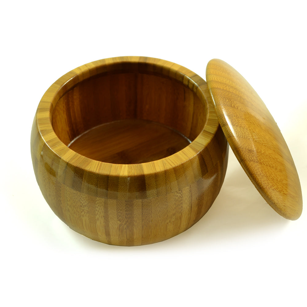 Bamboo 0.8" Go Board W/ Double Convex Yunzi Stones And Bowls