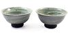 Par de xícaras de chá japonesas artesanais Zen Minded hakame no yunomi