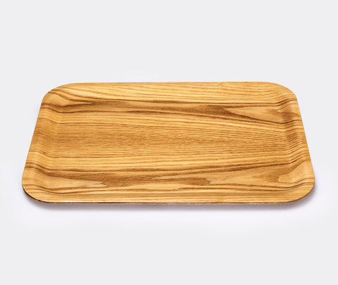 Bandeja de madera rectangular antideslizante Kinto 27x20cm