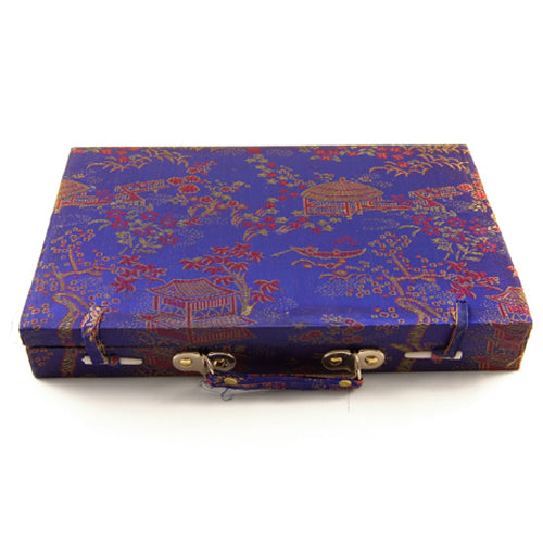 Mahjong Set - Chinese Bamboo Tiles & Silk Brocade Case – zen minded