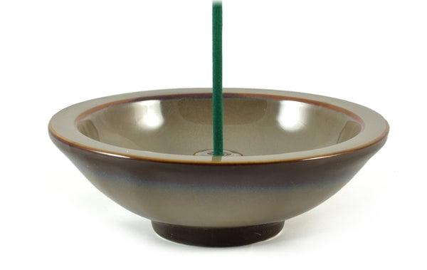 Shoyeido Räucherstäbchenhalter aus Keramik mit Aschefänger-Nebel