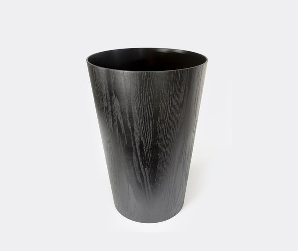 Saito Wood papirkurv svart ask