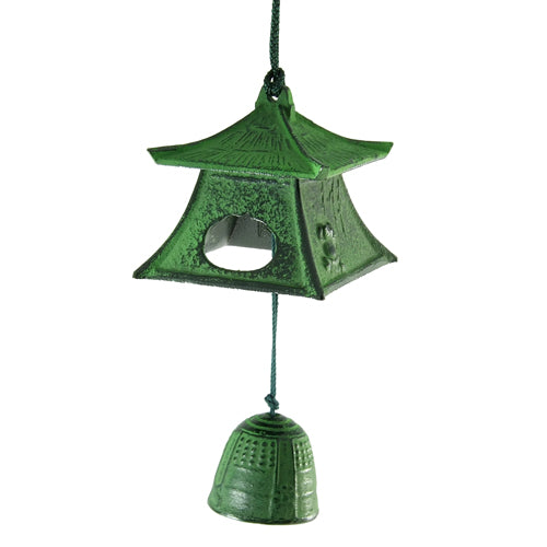 Zen Minded Lantern Cast Iron Wind Bell