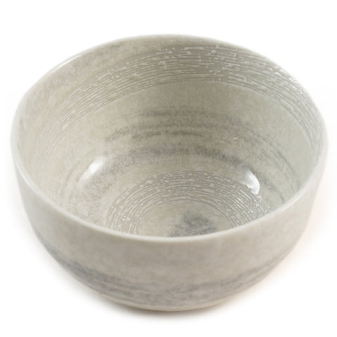 Zen Minded keramikskål med vit virvelglasyr