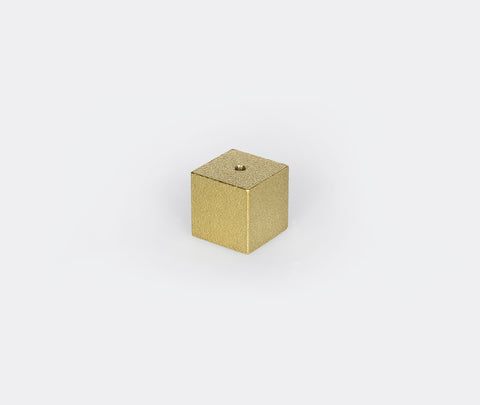 Hakuhodo Sumitani kub rökelsehållare guld