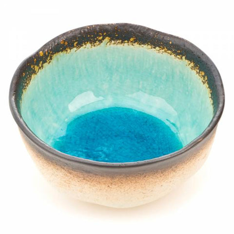Zen Minded Blue Crackleglaze Ceramic Bowl