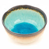 Tigela de cerâmica Zen Minded azul crackleglaze