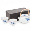 Jogo de chá japonês de porcelana branca Zen Minded 3