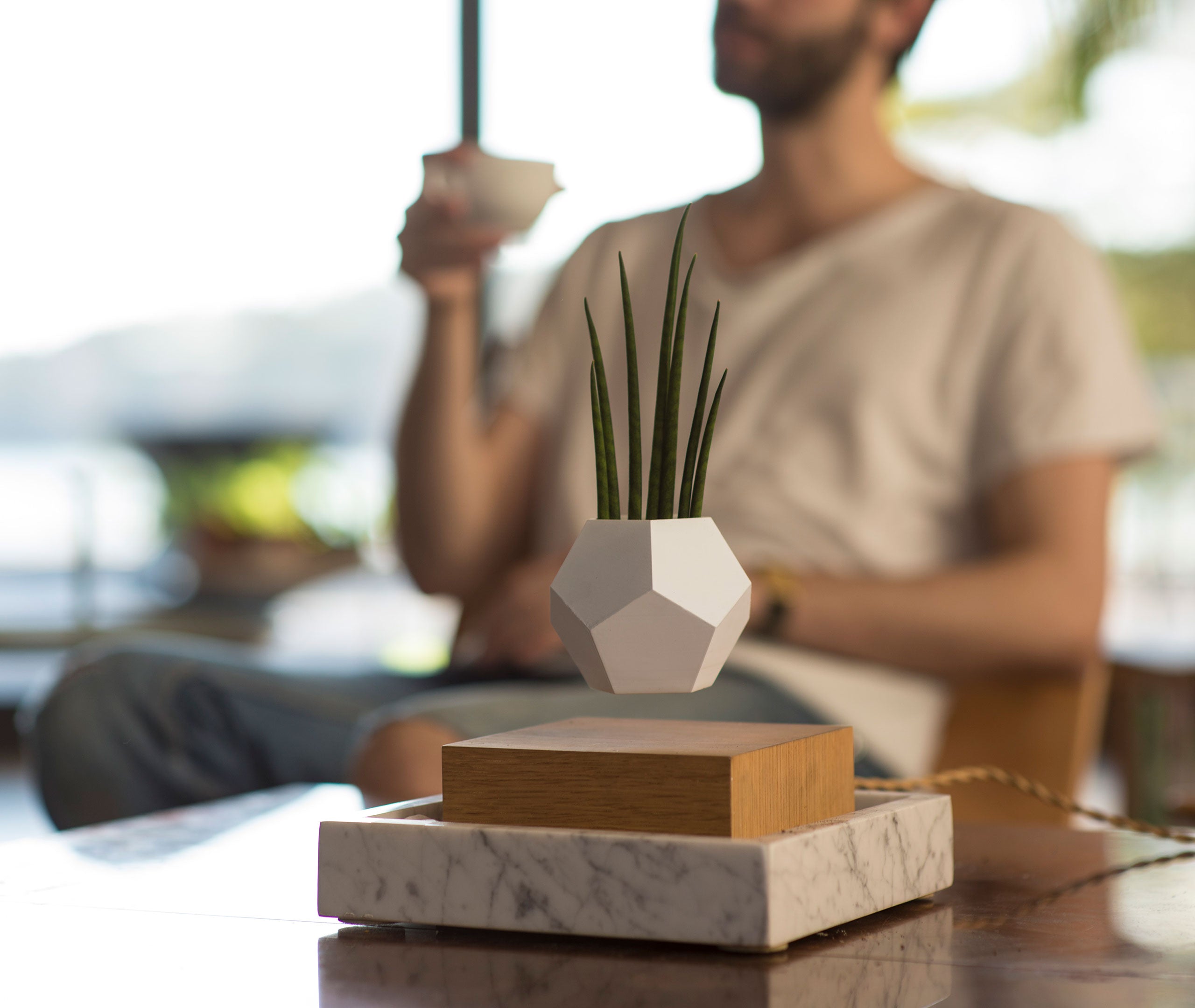levitating plant pot uk FLYTE LYFE Planter Levitating Plant Pot