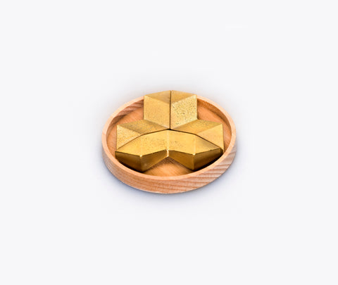Futagami krystall spisepinne hvilesett med 3