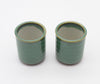 Par de copos de cerâmica com esmalte verde Zen Minded aoi 3