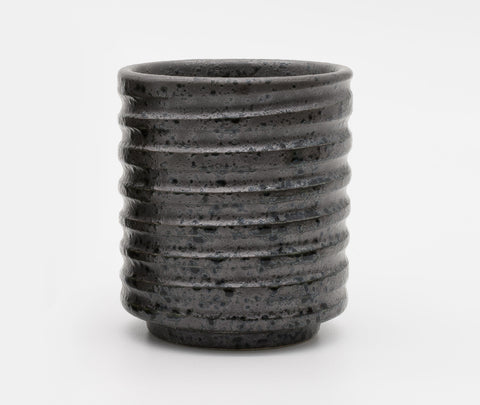 Zen Minded Black Kezuriuzu Glazed Cup Large