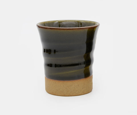 Zen Minded Oribe Glazed Bamboo Cup